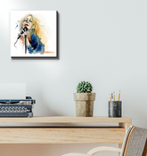 Quizzical Queen's Quaint Quarters Wrapped Canvas